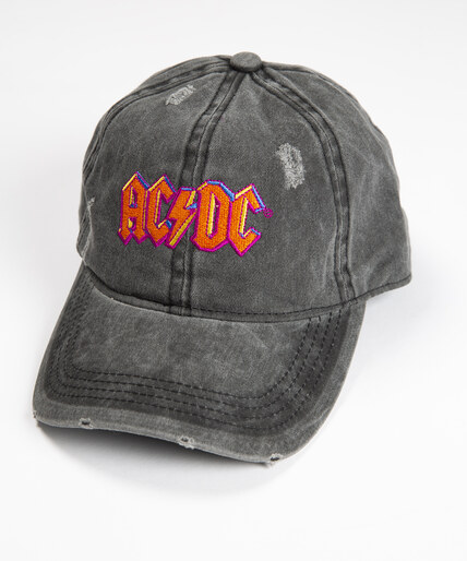 acdc embroidered distressed baseball cap Image 6