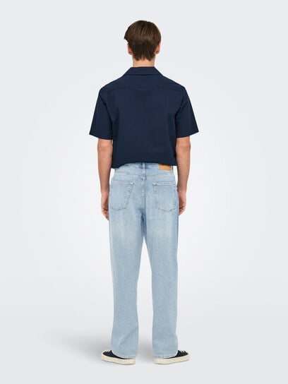 fade loose jean light authentic fade loose jean light authentic