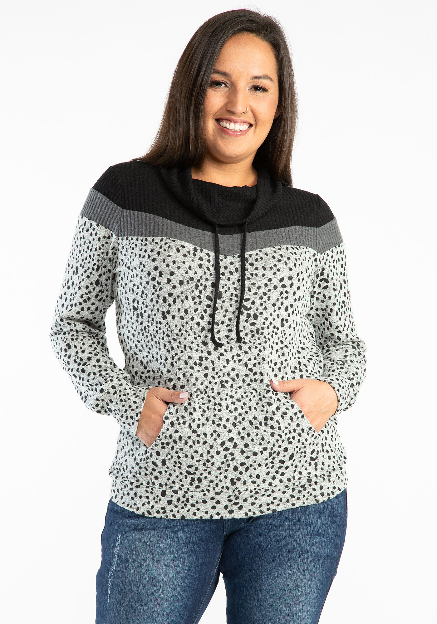 chelsea colorblock cowlneck Image 1