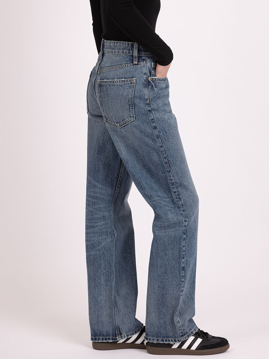 high rise loose jean medium authentic