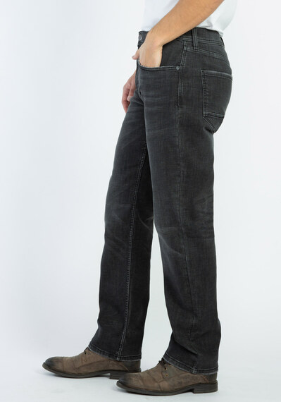 relaxed straight leg tech jean Image 3