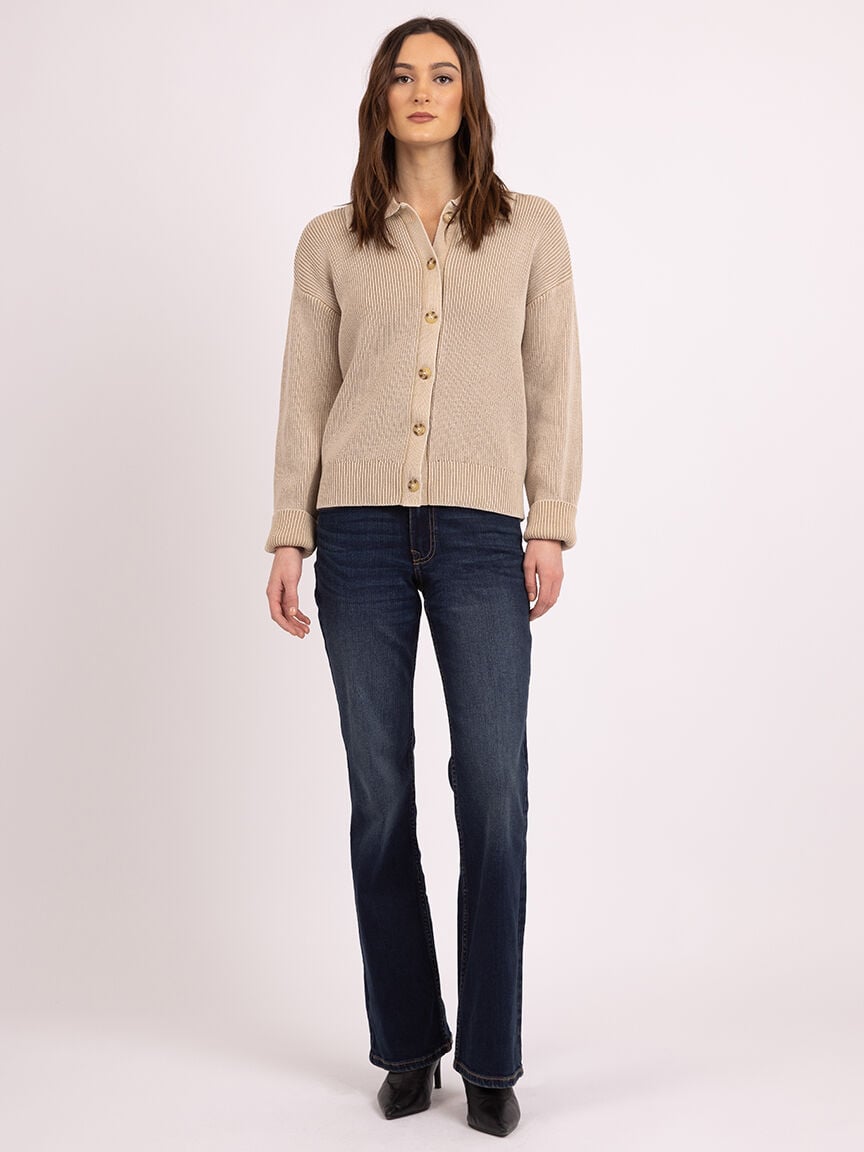 marta button front cardigan