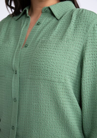 maude textured button front shirt Image 5