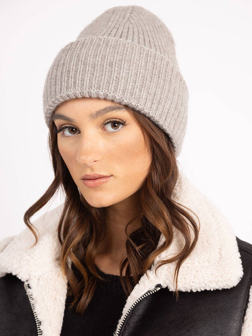 thick ribbed winter beanie Image 3