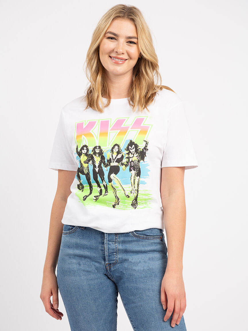 unisex kiss graphic Tee Image 2
