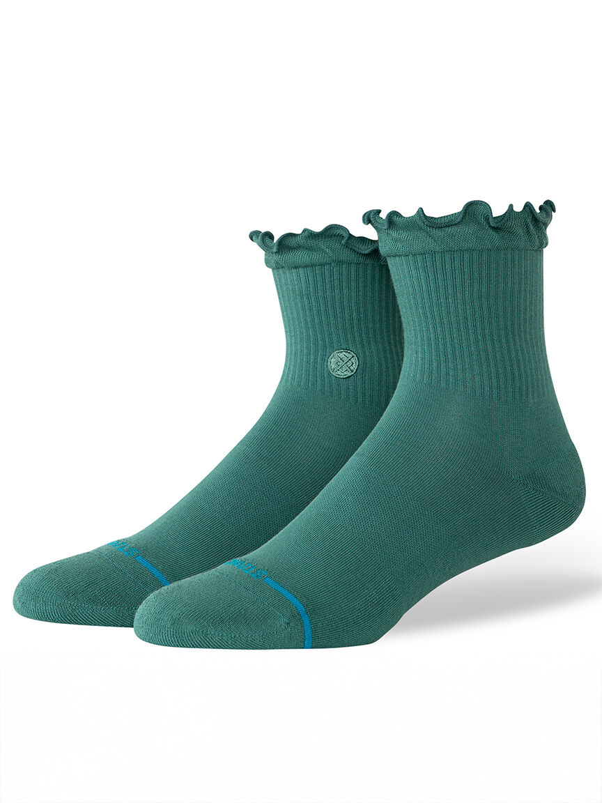 ruffle icon quarter socks
