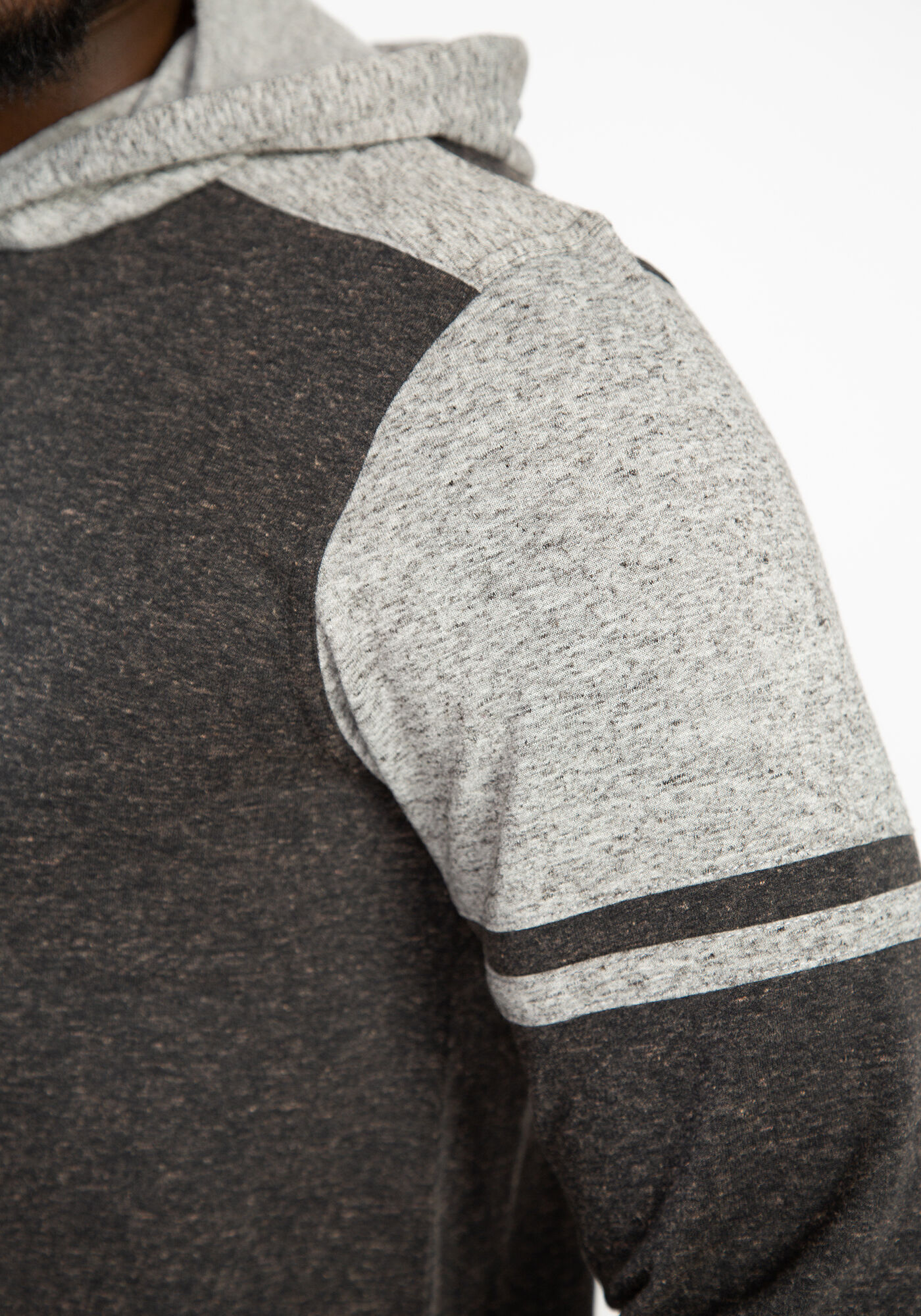 colour block raglan hoodie Image 5