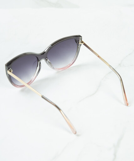 grey/pink ombre cateye sunglasses Image 3