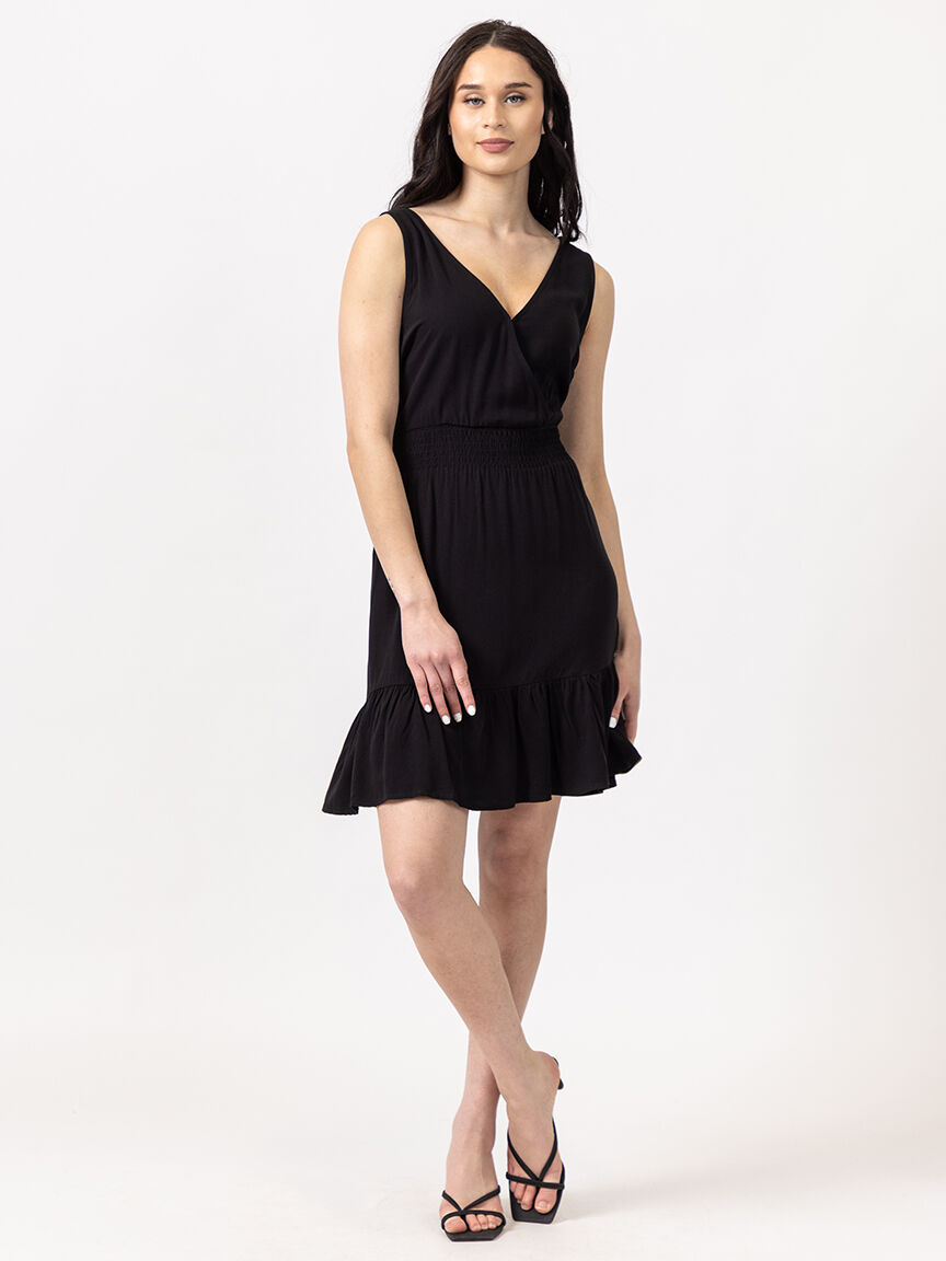 v-neck short dress Image 6