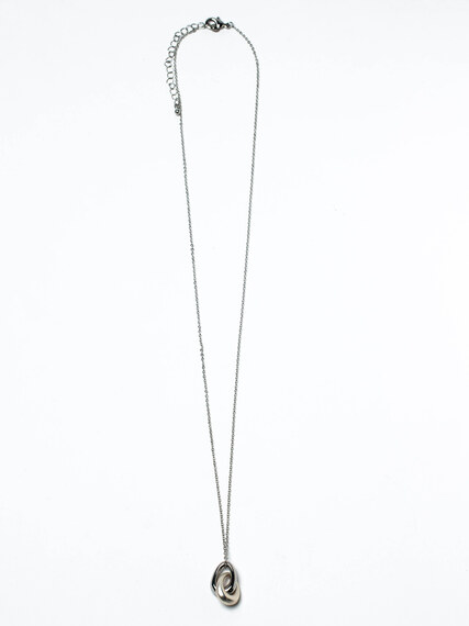 long double loop pendant necklace Image 3