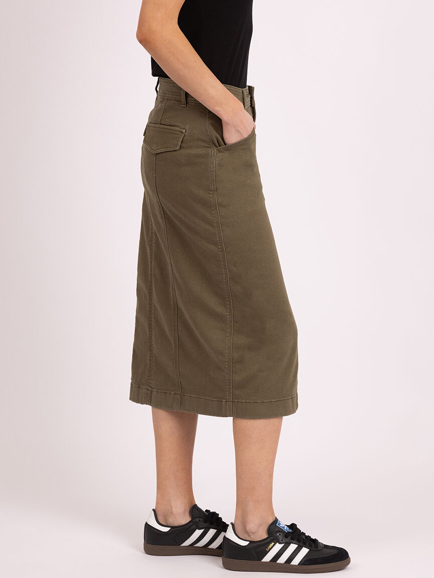 utility skirt burnt olive