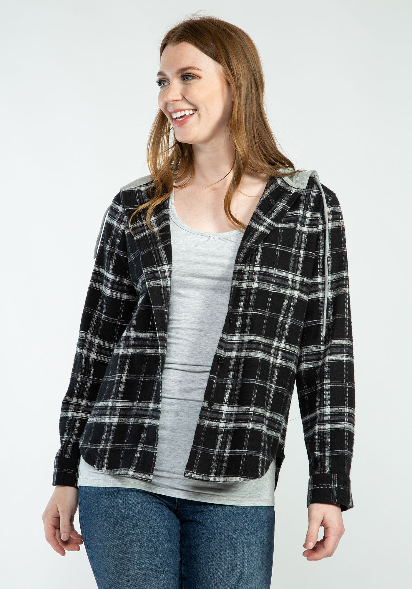peyton hooded flannel  Image 1