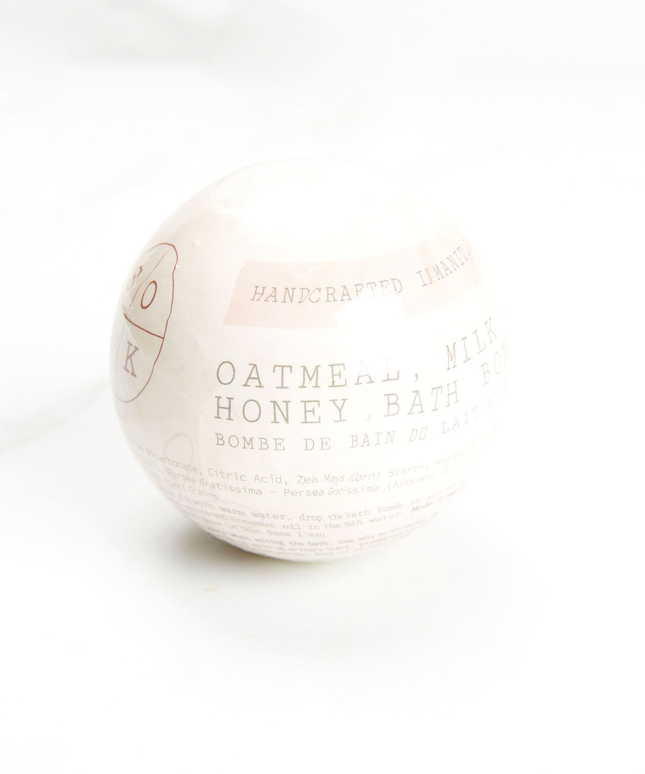 oatmeal milk and honey bath bomb  Image 1