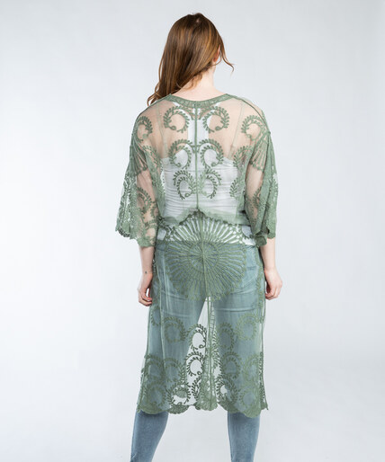 mesh embroidered wrap Image 2