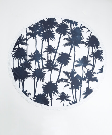 tropical print circle towel Image 1