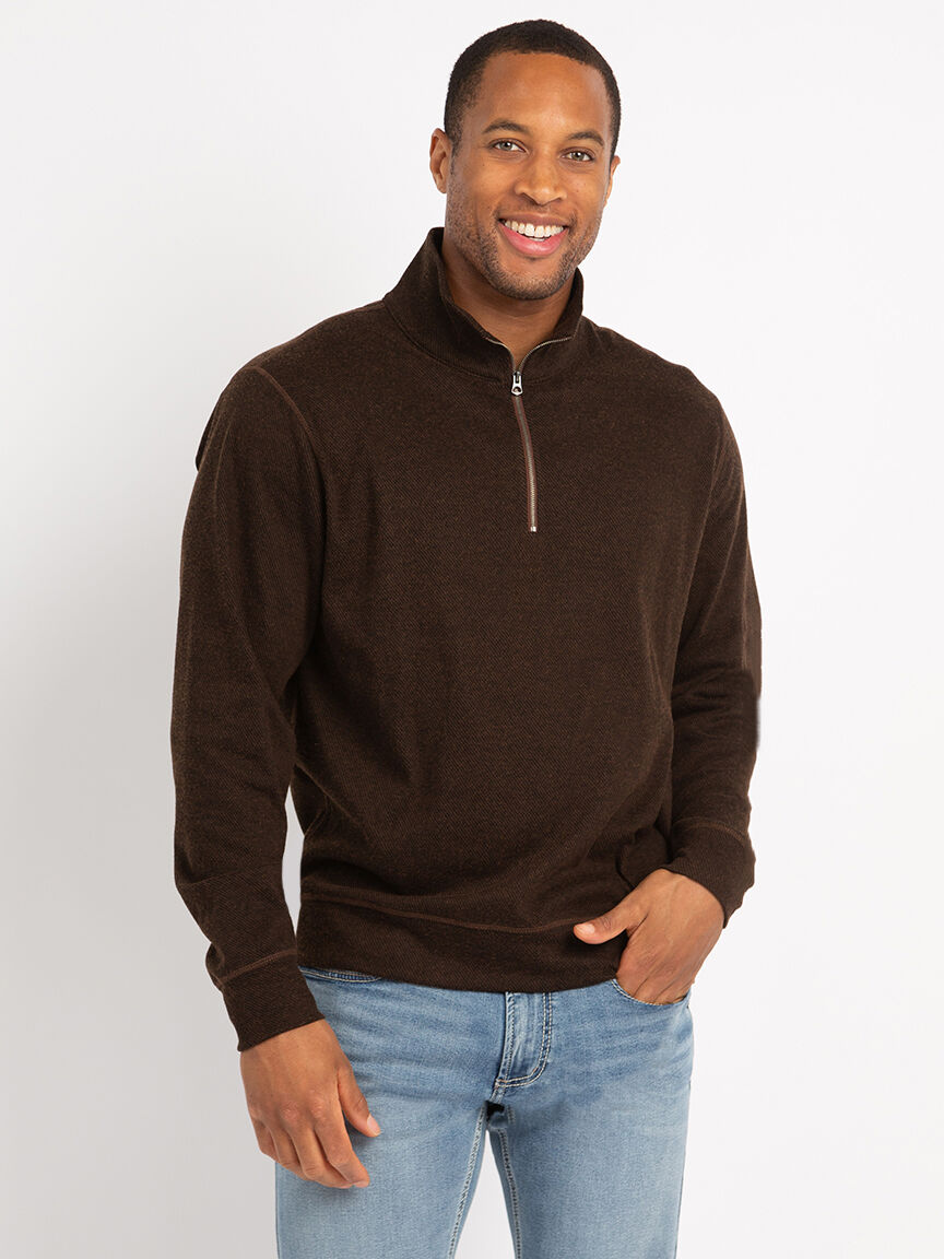 jonas herringbone 1/4 zip sweater Image 1