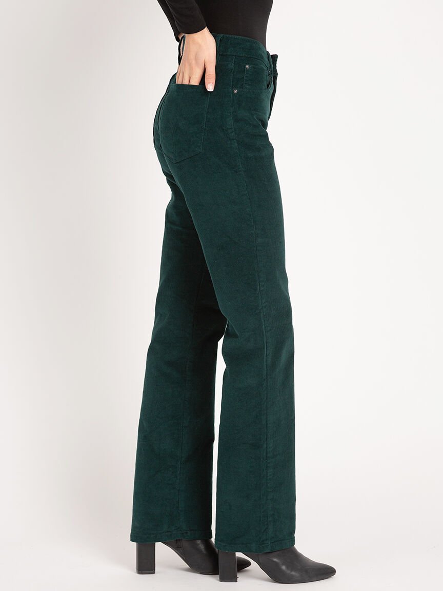 corduroy high rise slim boot Image 3