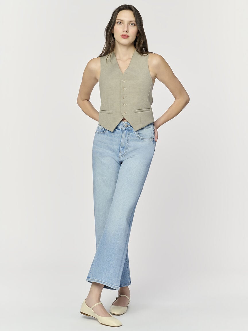 ICN cropped wide leg jean