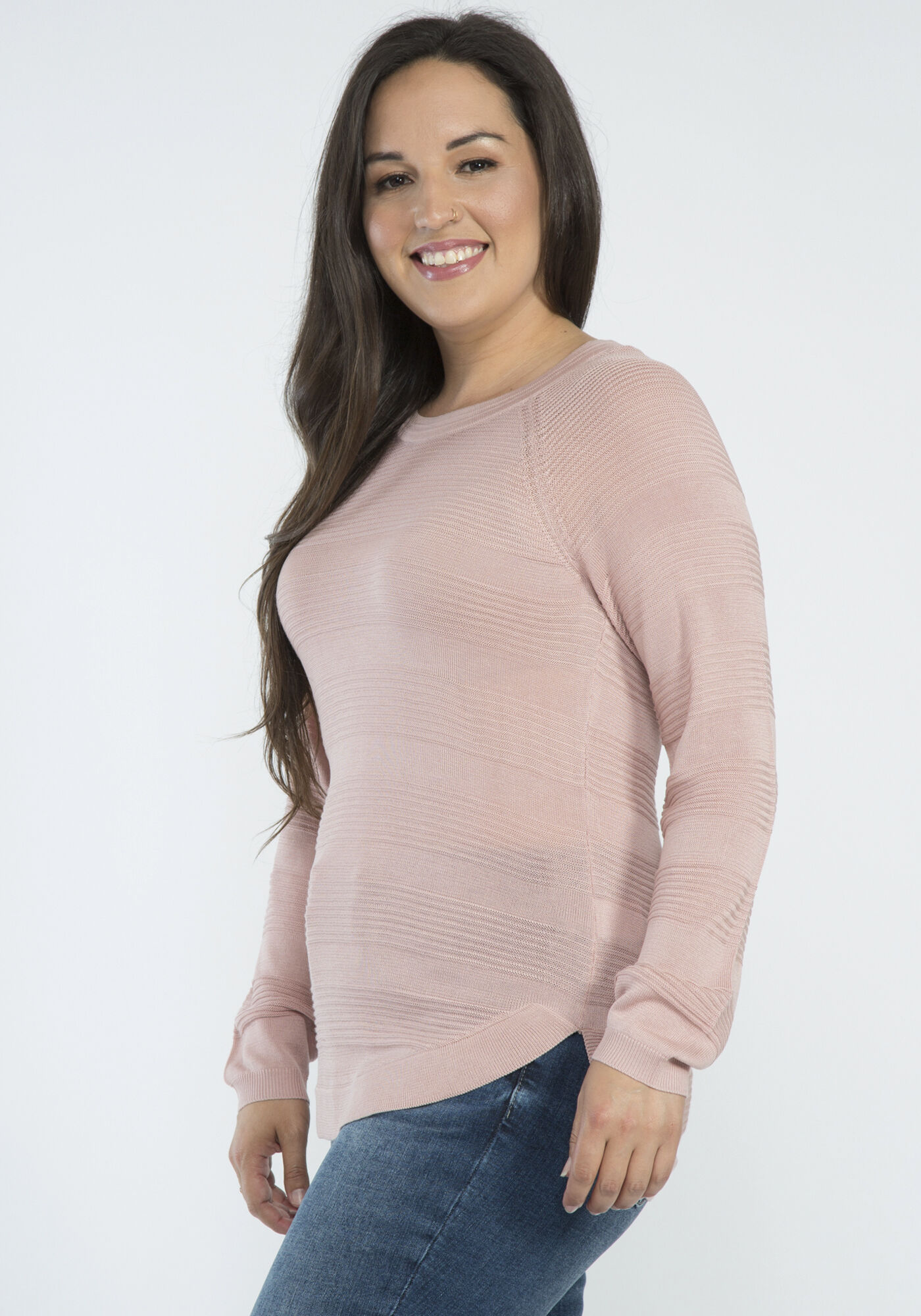 stephanie ottoman stitch scoop neck popover Image 3