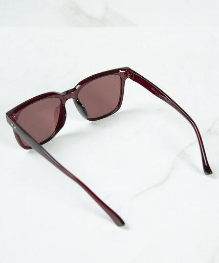 burgundy wayfarer sunglasses Image 3