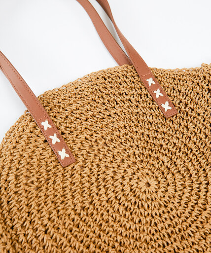 circle straw handbag Image 2