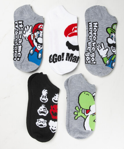 5 Pack Mario Socks Image 1