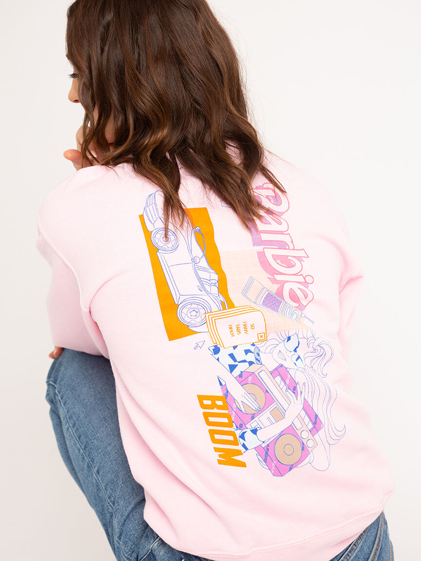 crew neck sweatshirt w/ back graphic Image 4