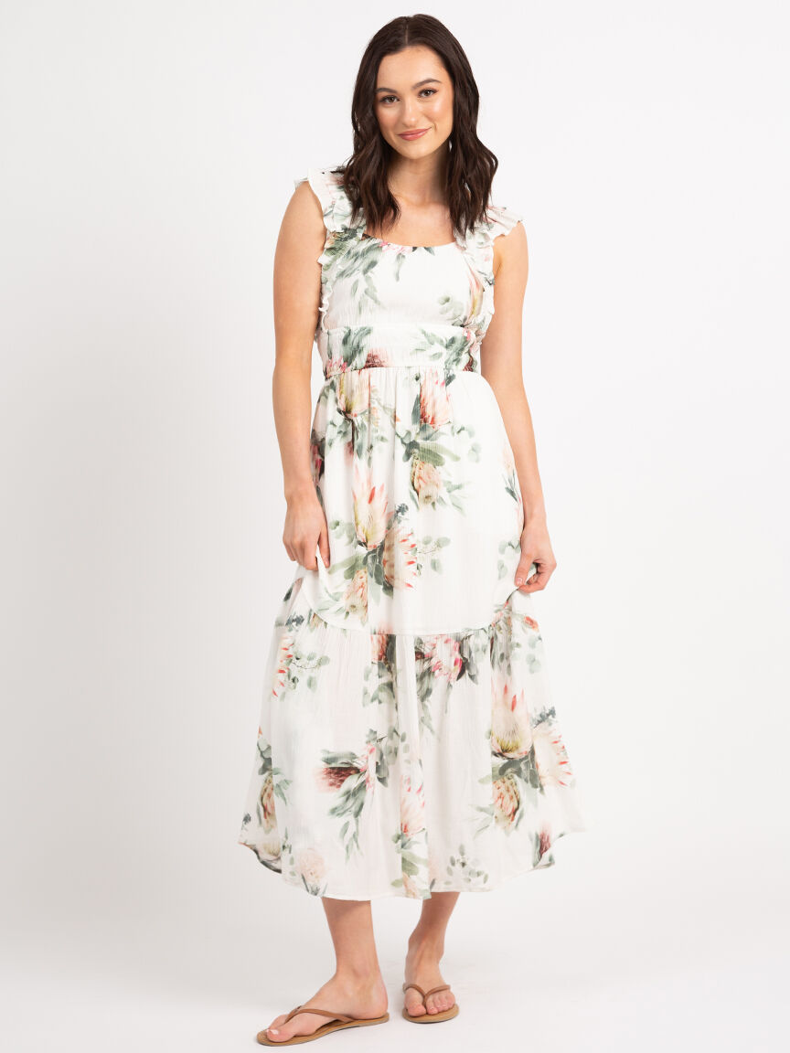 gretchen tiered ruffled strap maxi Image 1