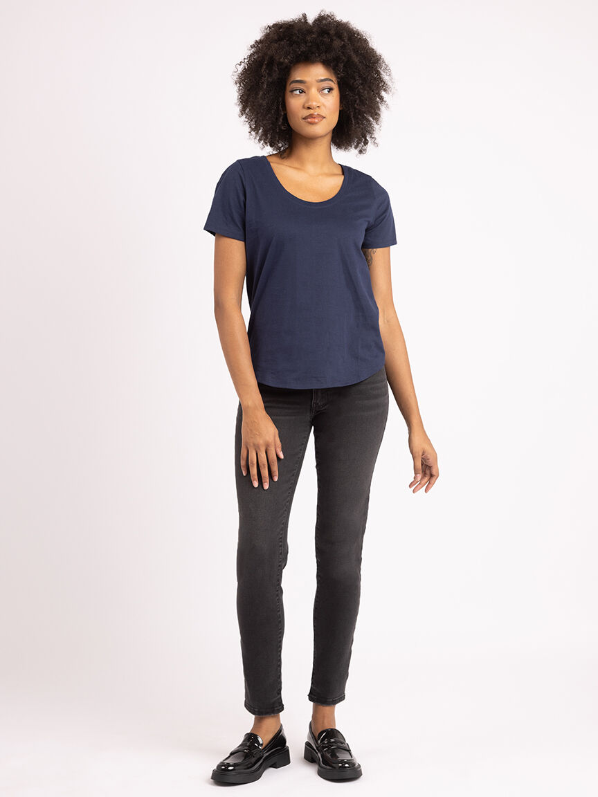 saige scoop neck t-shirt Image 2