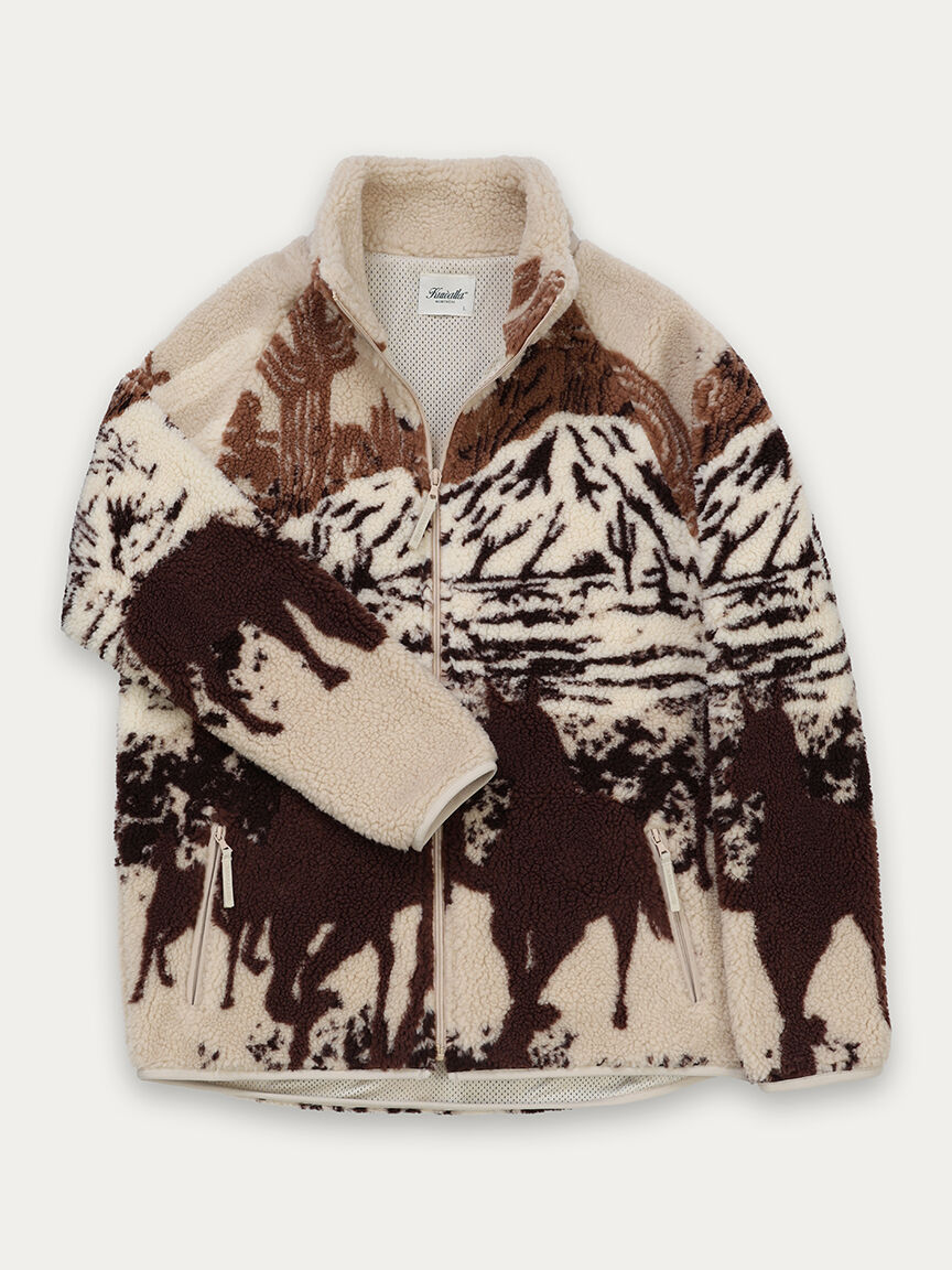 printed sherpa fleece Image 4