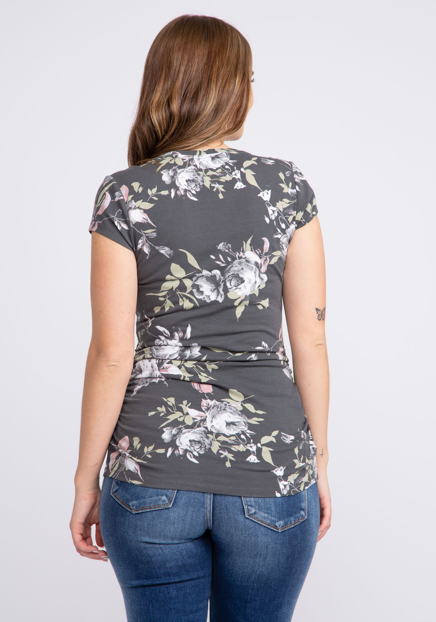 jenny grey print tee Image 2