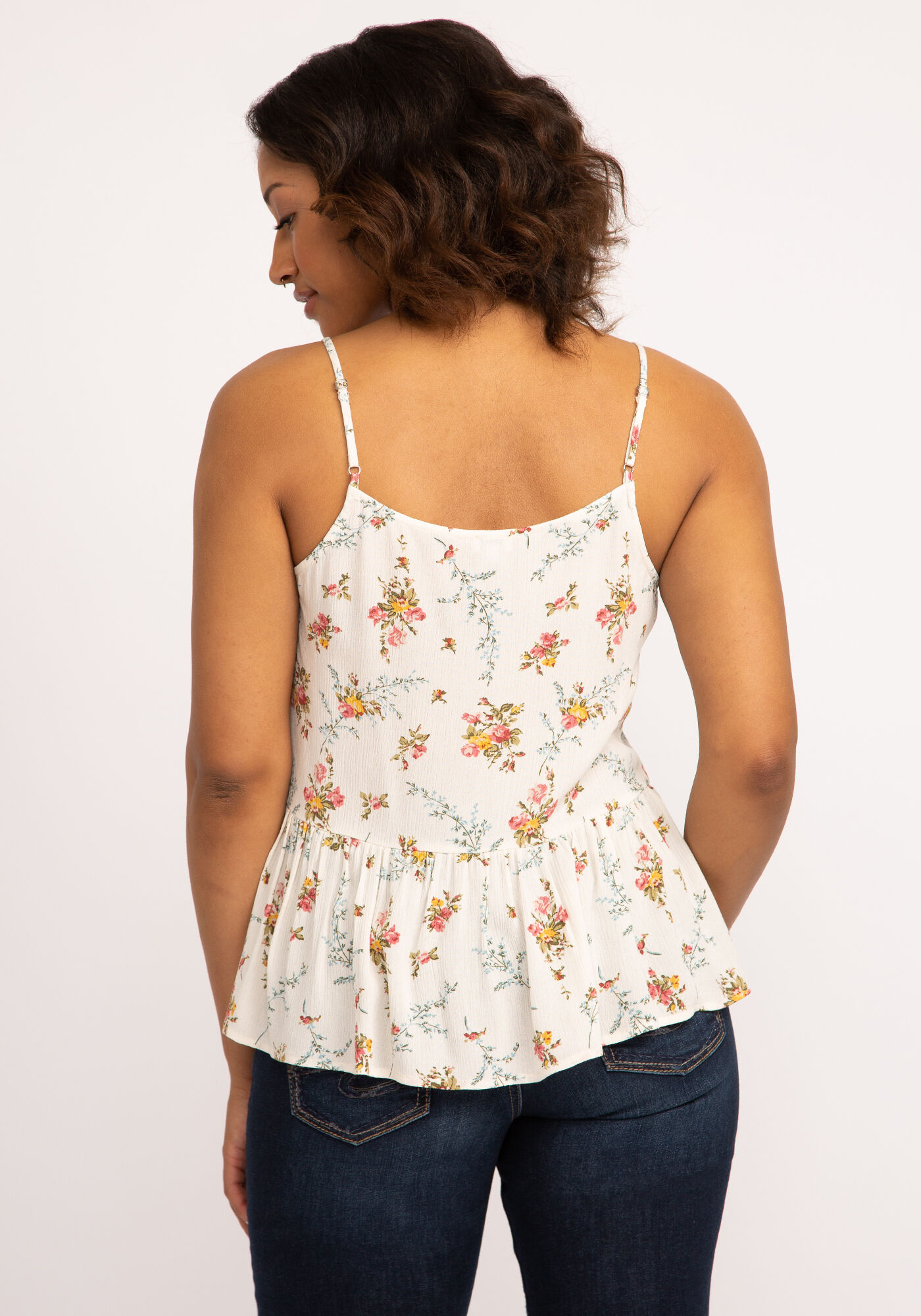 ophelia strappy peplum tank Image 3