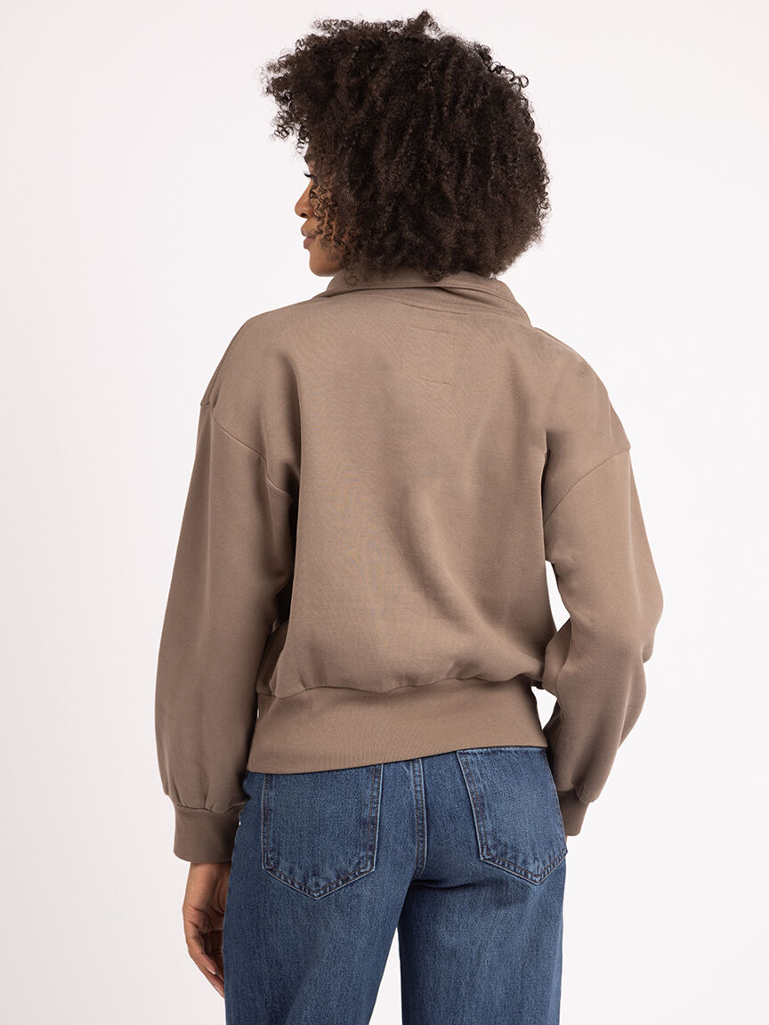 tatum 1/4 zip mock neck sweatshirt Image 3