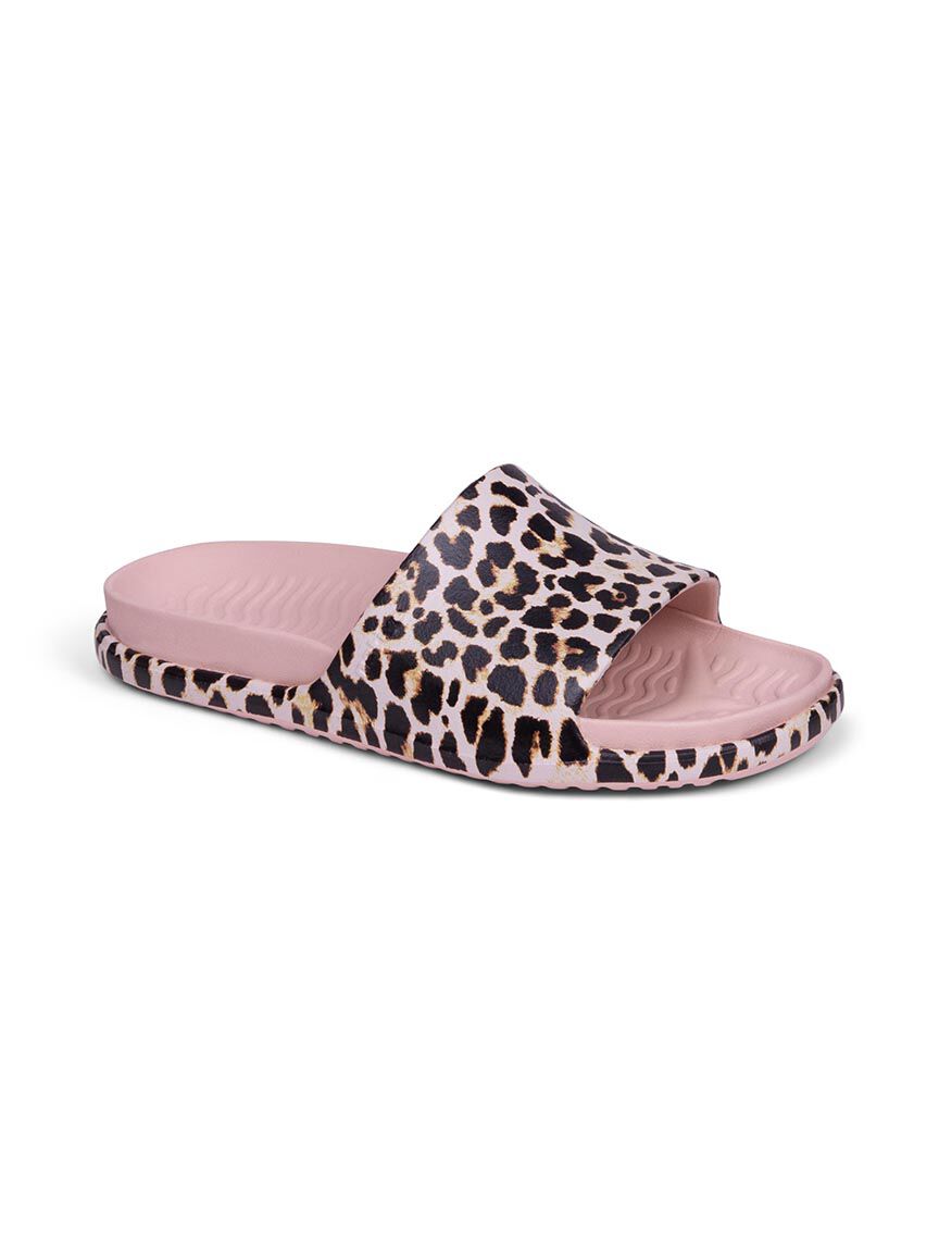 spencer slide sandal leopard