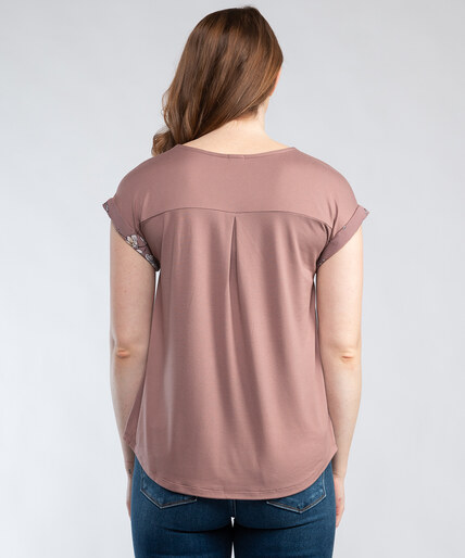 reece 1/4 zip v-neck blouse Image 2