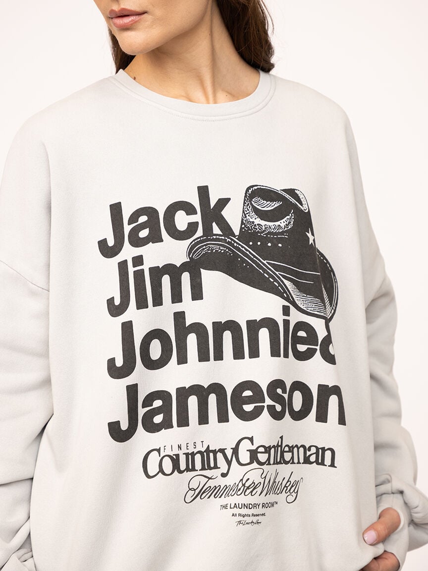 country gentleman whiskey oversized crewneck