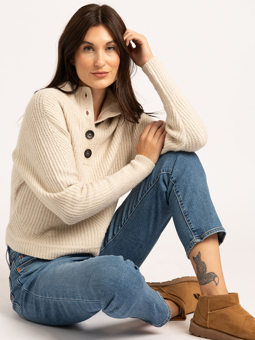 neiva henley mock neck popover KISMET