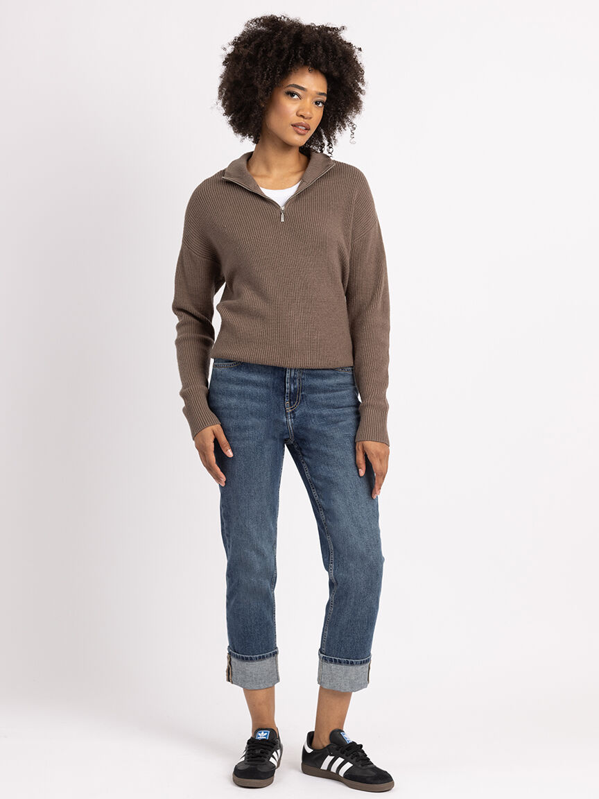 mauren 1 4 zip mock neck sweater Bootlegger 2000007472