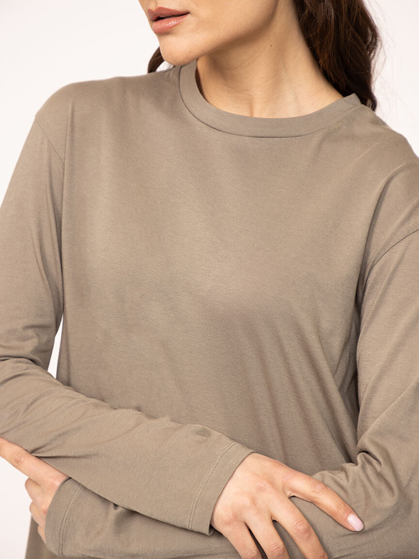 long sleeve tee olive