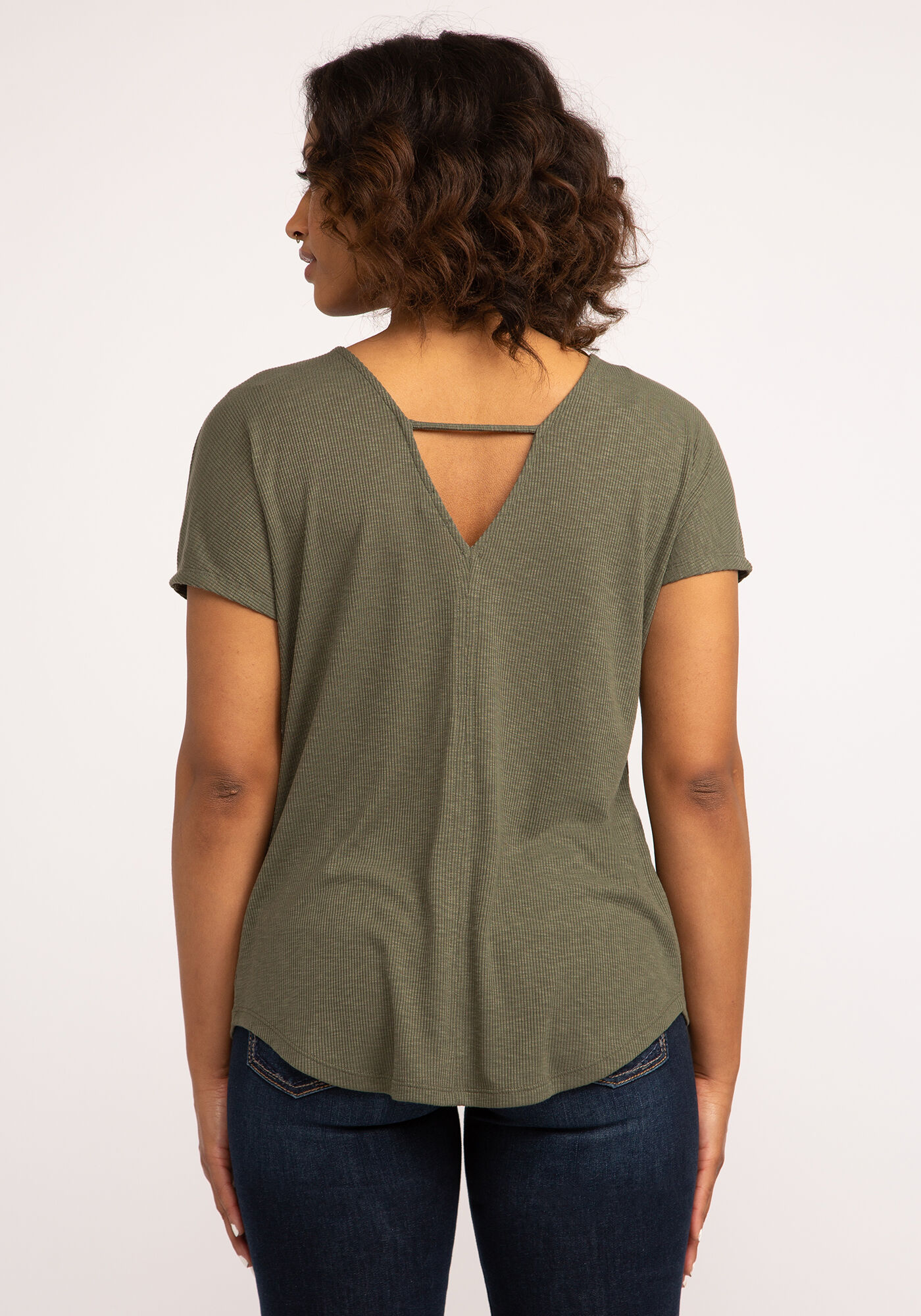 adrielle double v neck top Image 2
