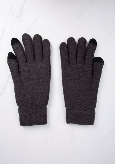 heat max men thermal knit gloves Image 3