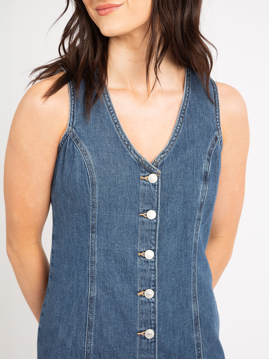 thora denim mini dress Image 5