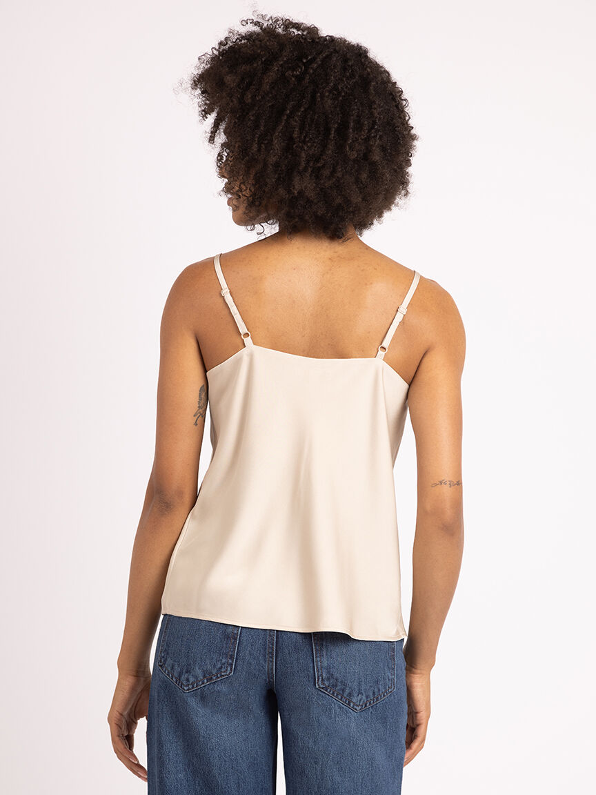 nicki square neck satin top Image 4