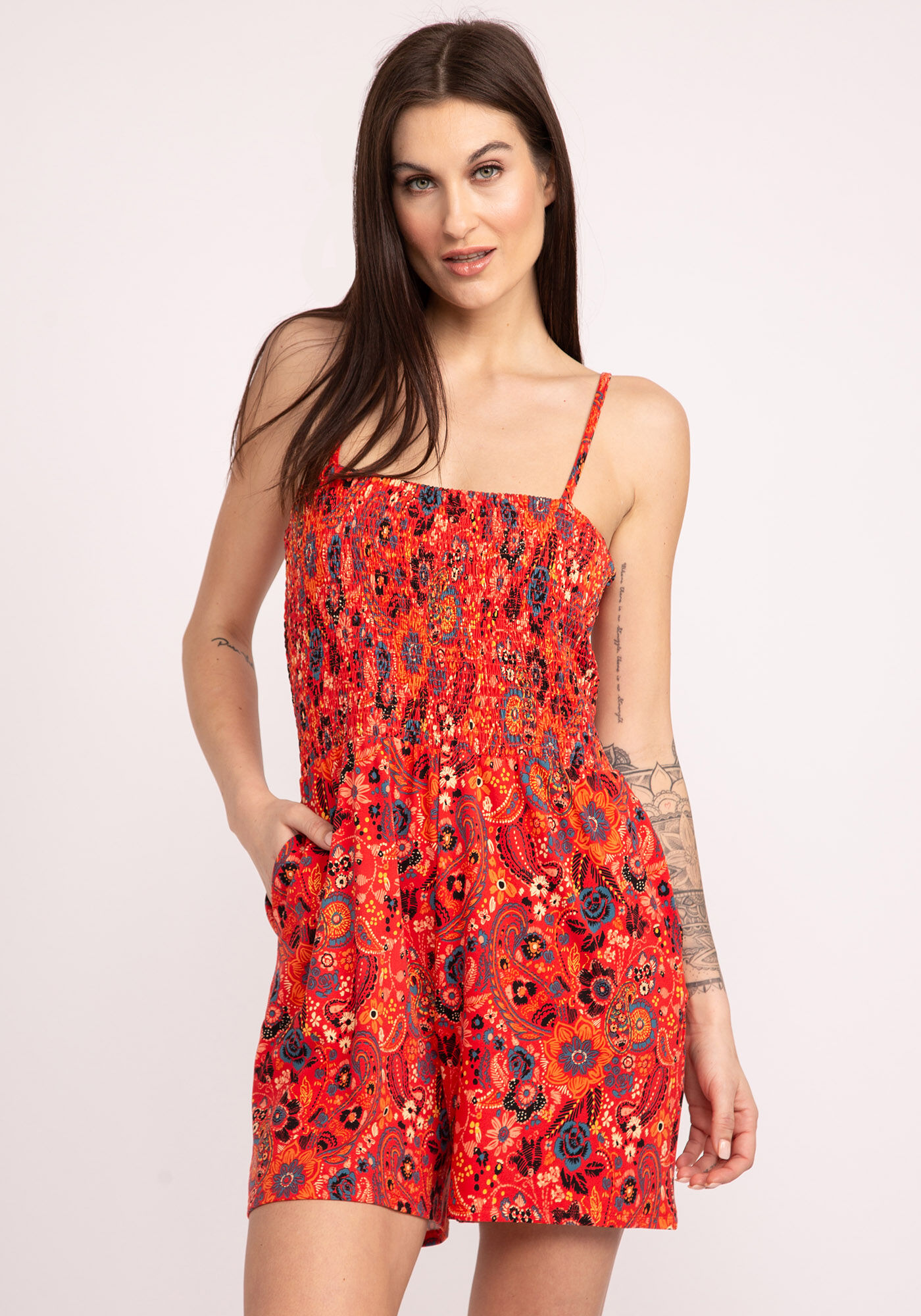 dutton smocked romper Image 1