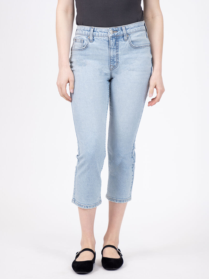 mid-rise slim capri light authentic Image 1