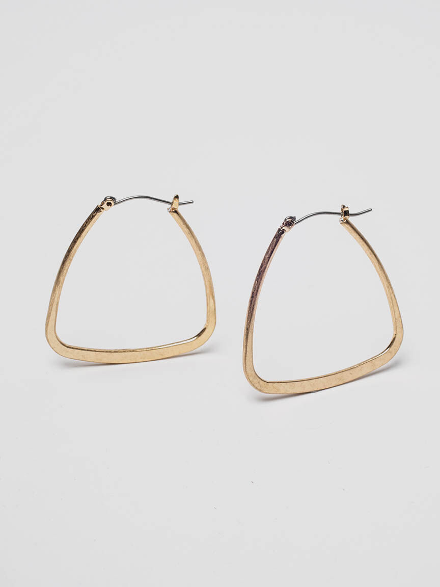 triangle hoop earring Image 2