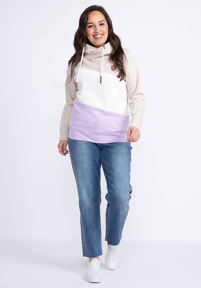 ainsley colorblock hooded popover Image 3