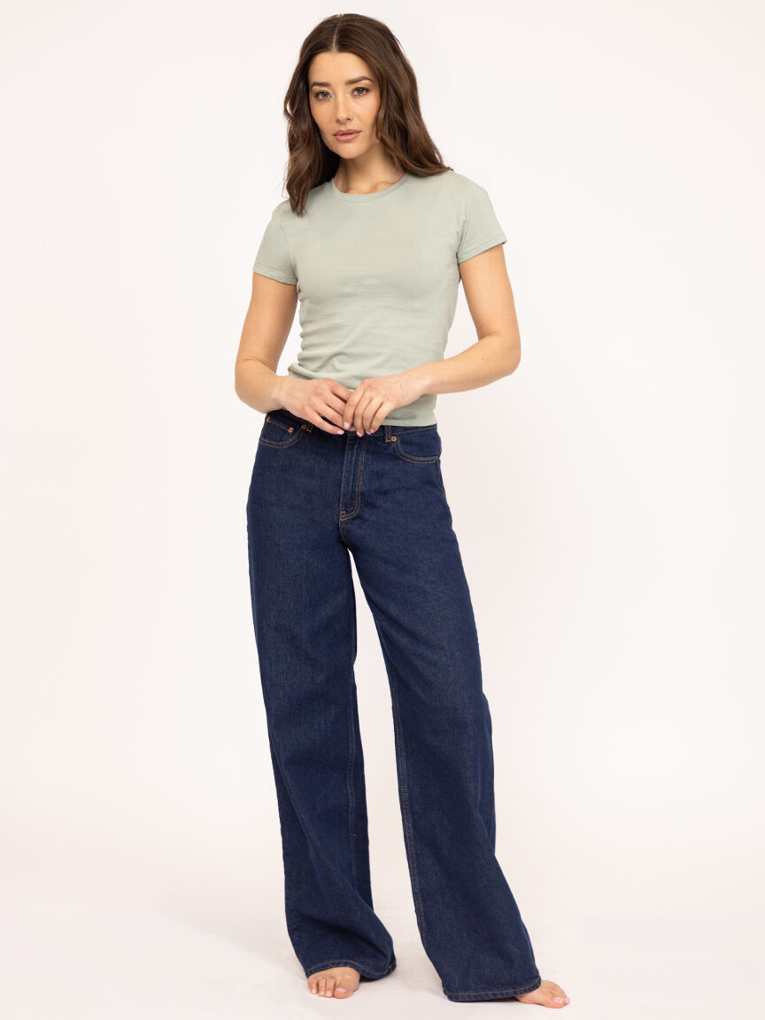 short sleeve tee green Image 2