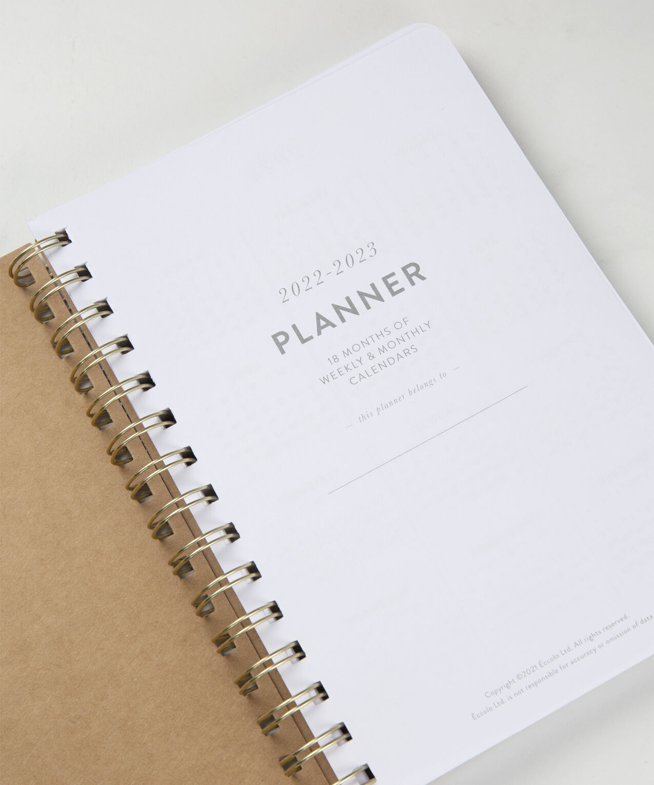 18 month weekly spiral planner 2022-2023 Image 3