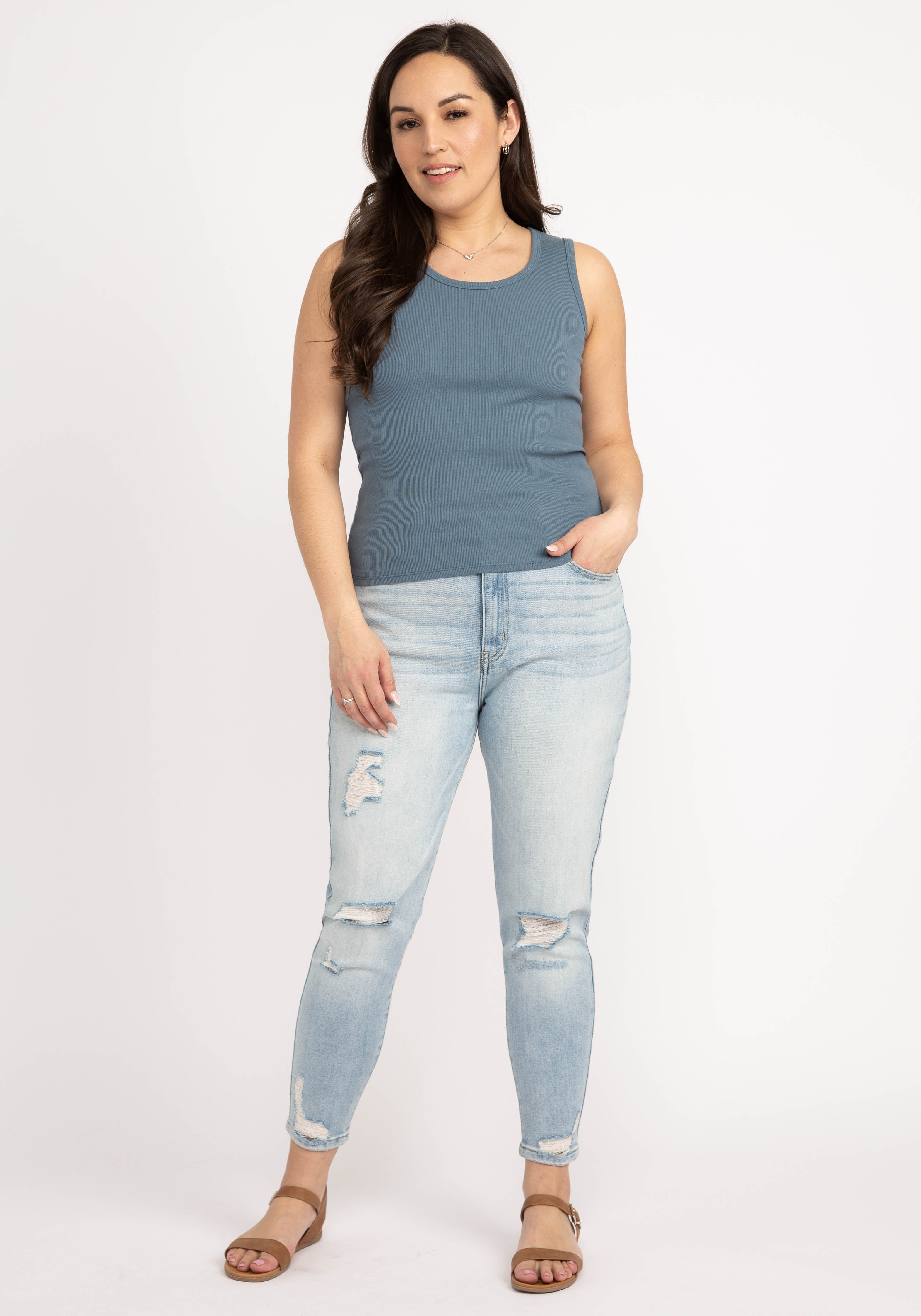 cathy ribbed tank top Image 3